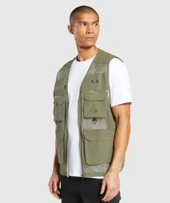 Heren Gymshark Sportjacks|Outerwear*Woven Gilet