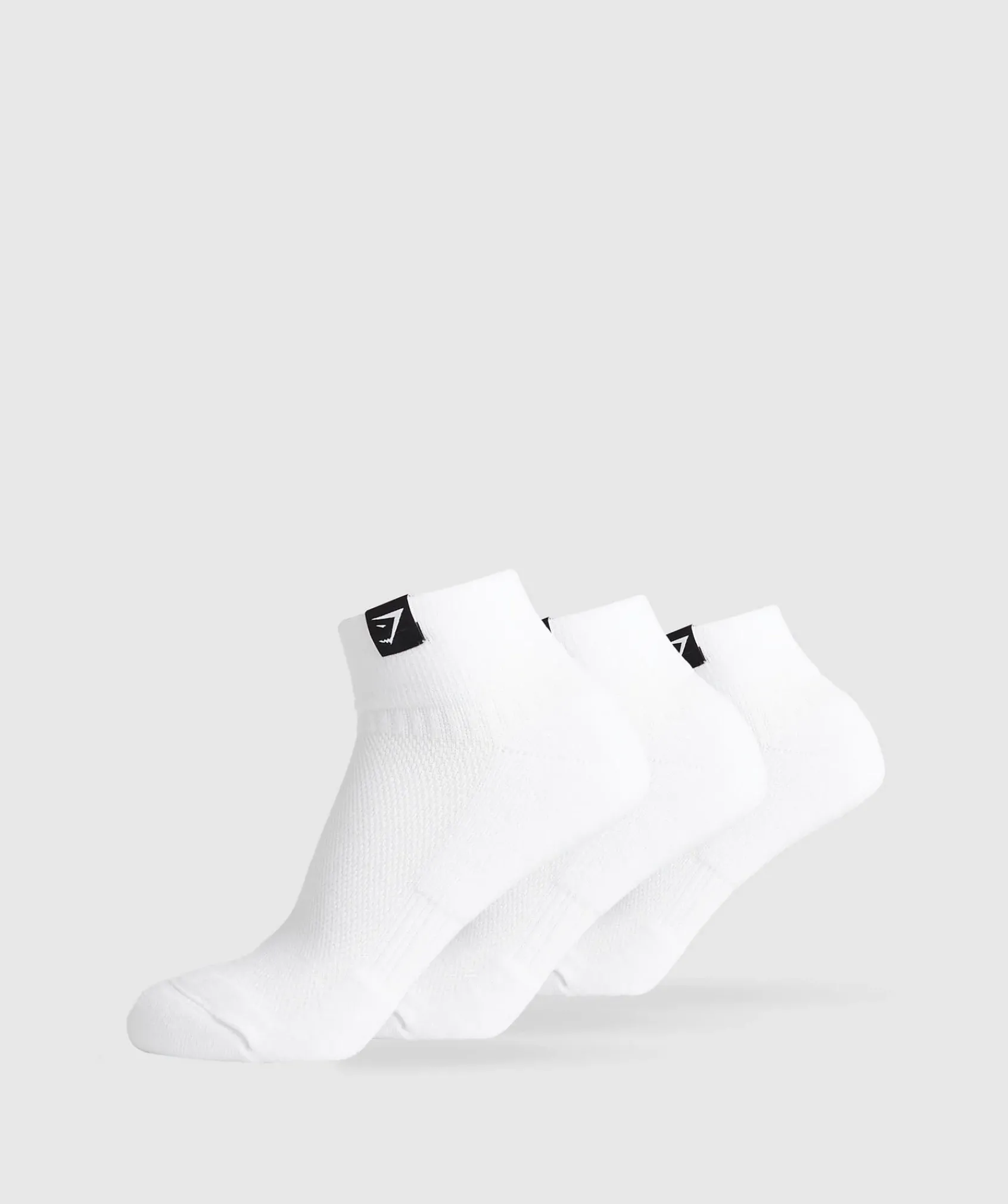 Gymshark Sportsokken|Enkelsokken*Woven Tab Quarter Socks 3pk