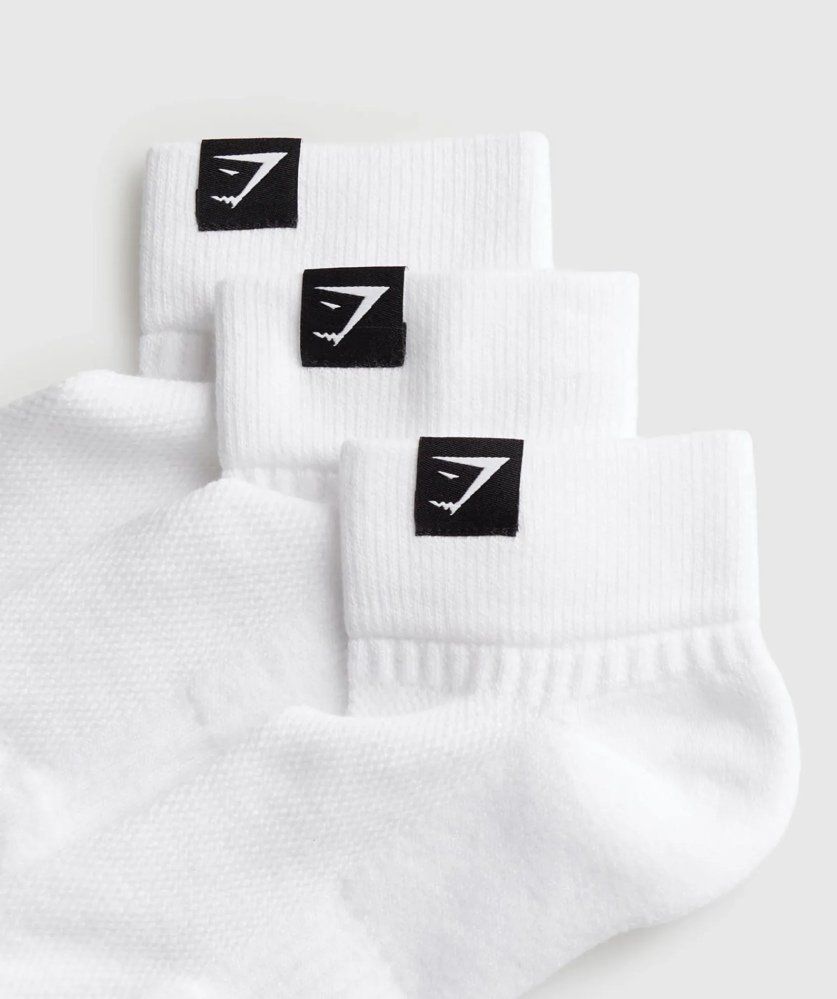 Gymshark Sportsokken|Enkelsokken*Woven Tab Quarter Socks 3pk
