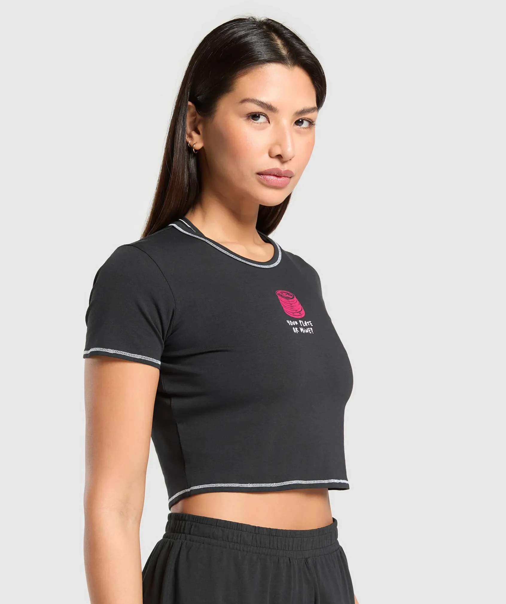 DAMES Gymshark T-shirts*Your Plate or Mine Baby Tee