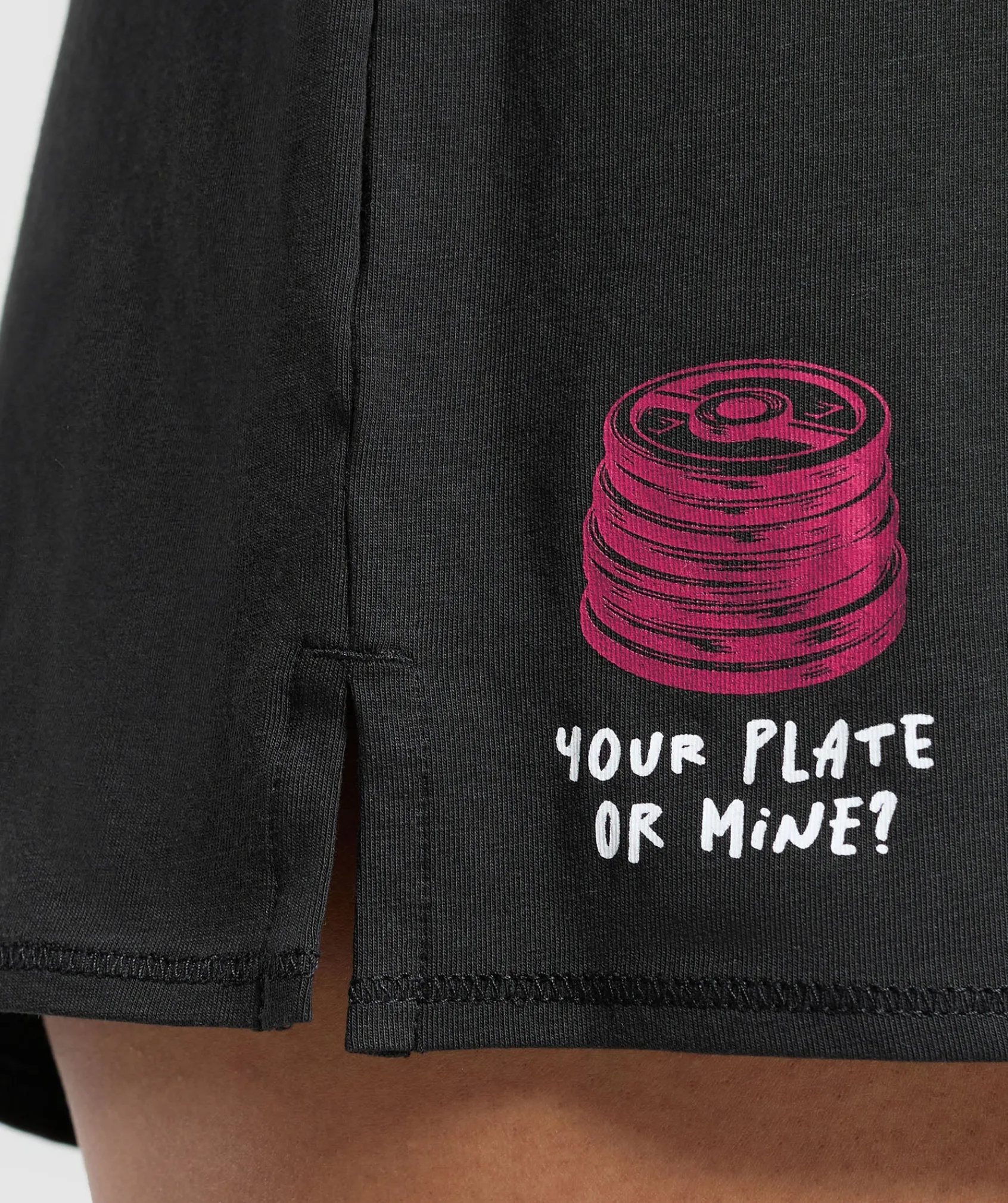 DAMES Gymshark Shorts*Your Plate or Mine Cotton Shorts