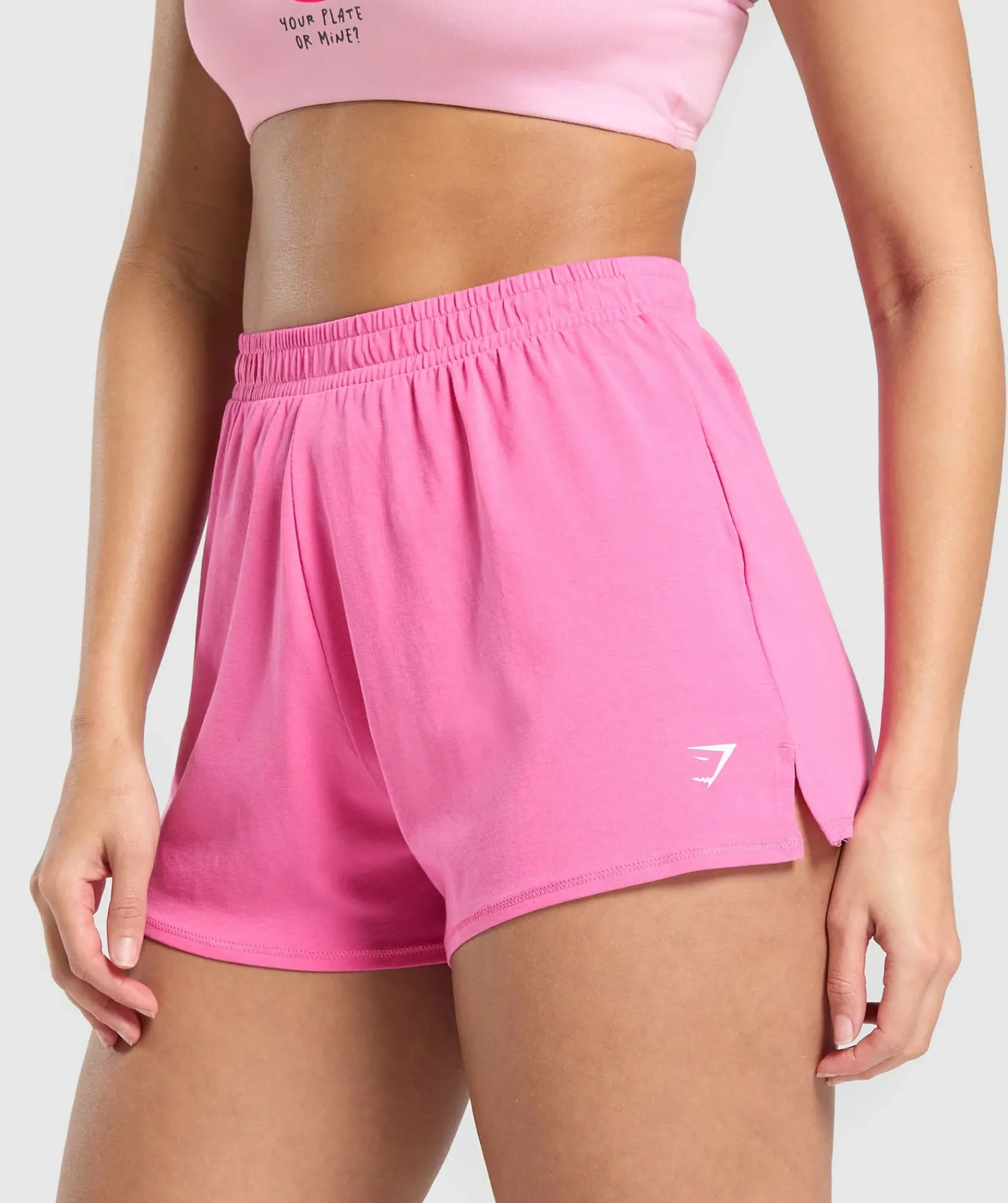 DAMES Gymshark Shorts*Your Plate or Mine Cotton Shorts