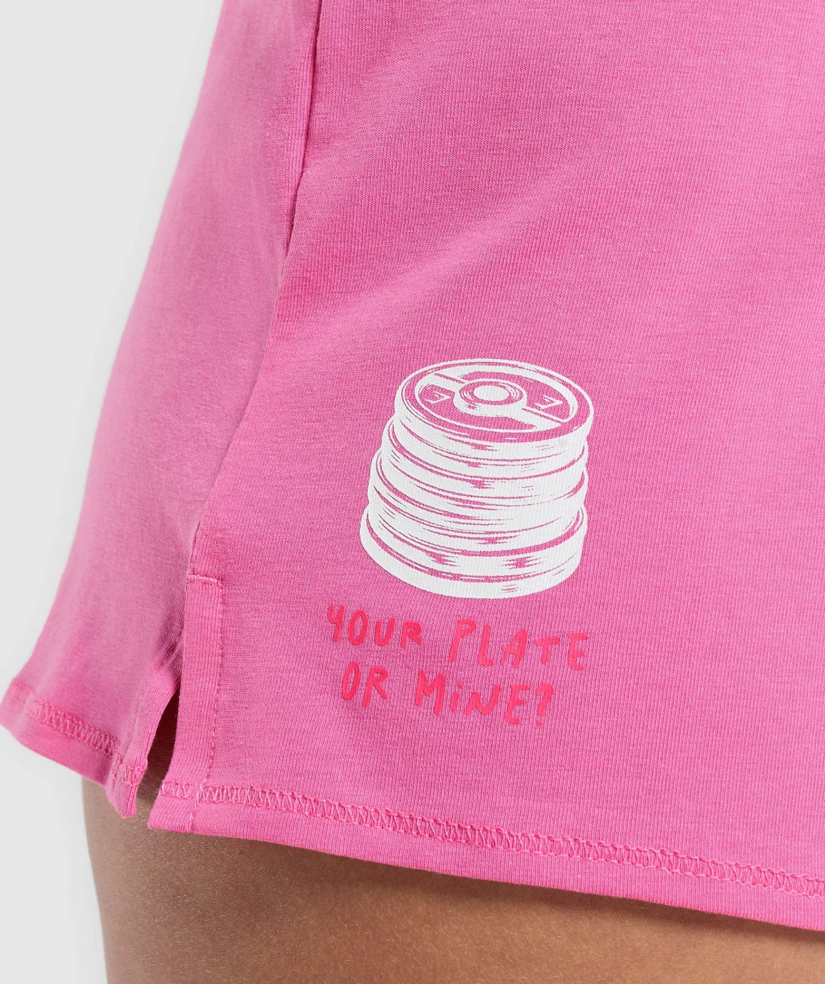 DAMES Gymshark Shorts*Your Plate or Mine Cotton Shorts